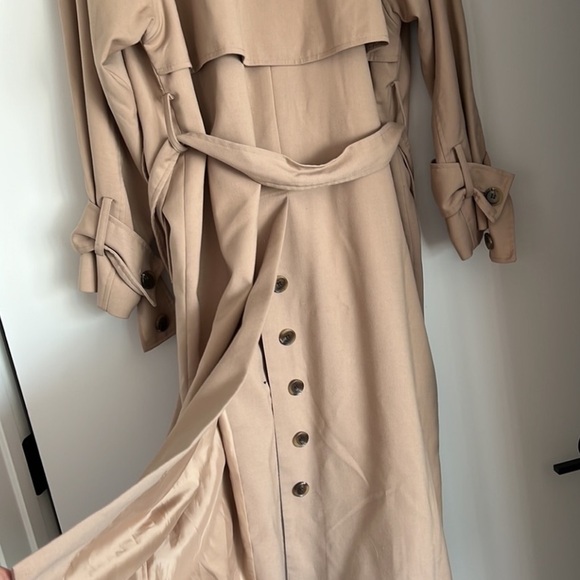 Nordstrom khaki long trench - Picture 3 of 7
